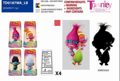 Label (Trolls   4pck Td0187wa Label)